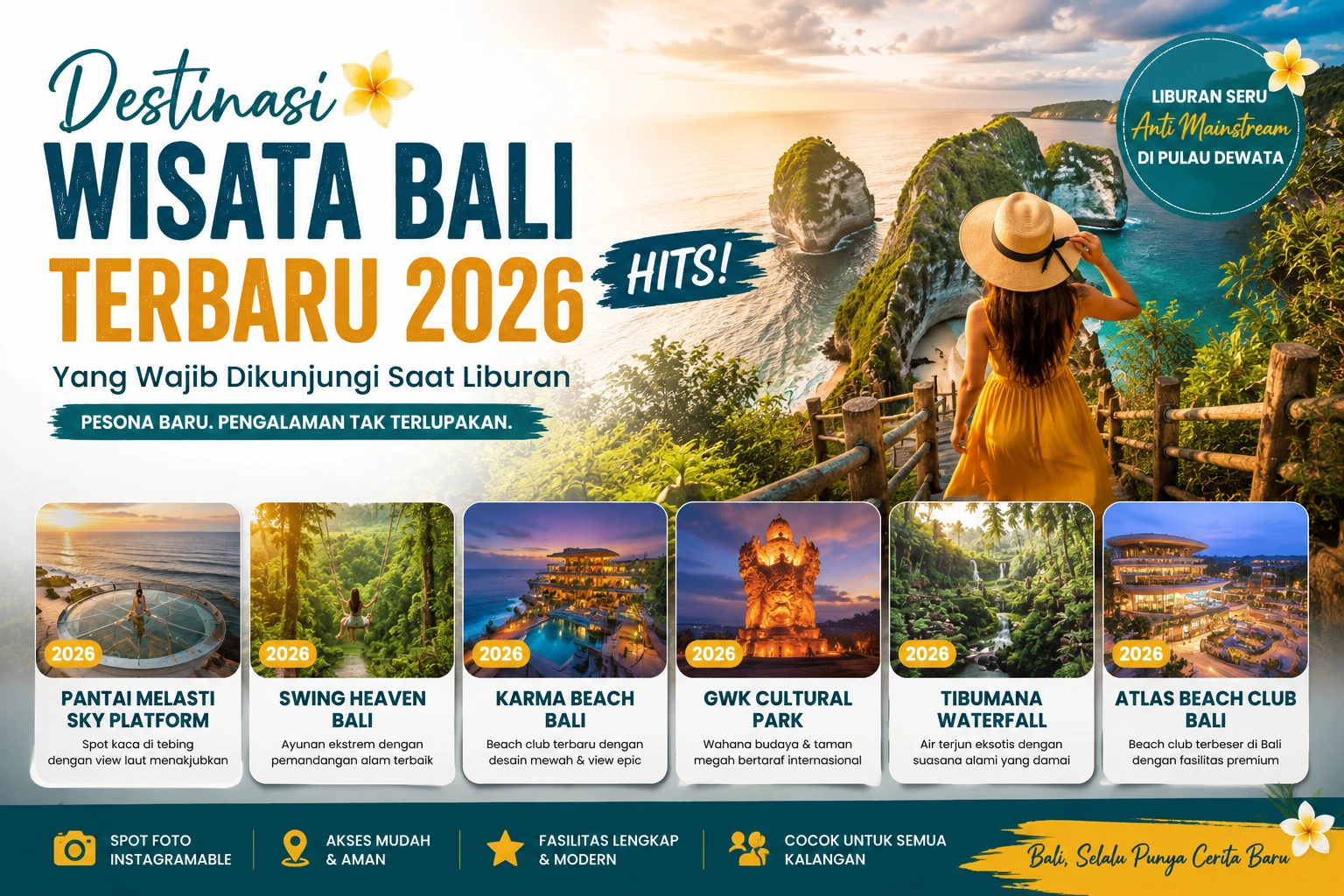 25 Destinasi Wisata Bali Terbaru 2026 Hits yang Wajib Dikunjungi Saat Liburan