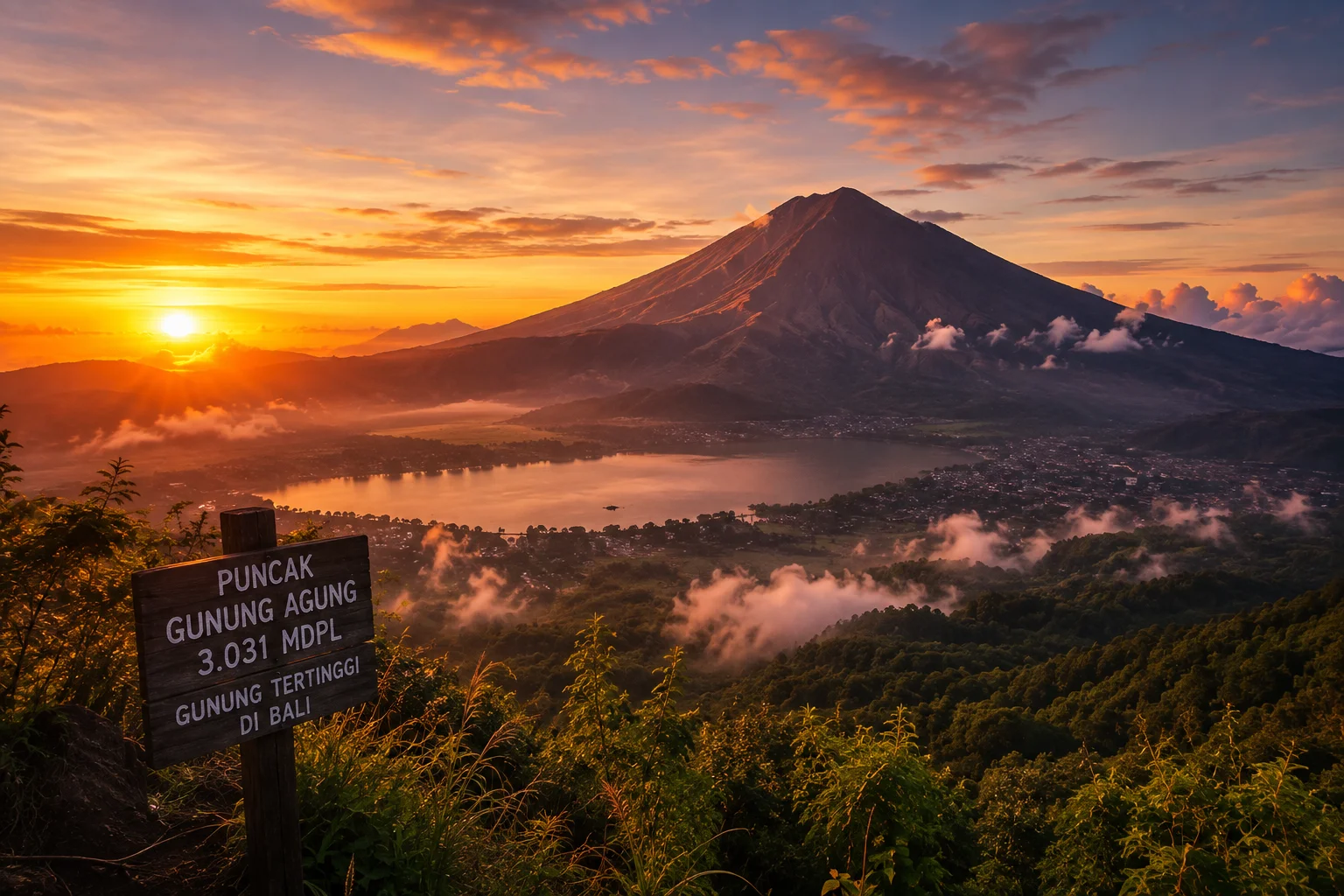 10 Gunung Tertinggi di Bali 2026, Gunung Agung Nomor 1
